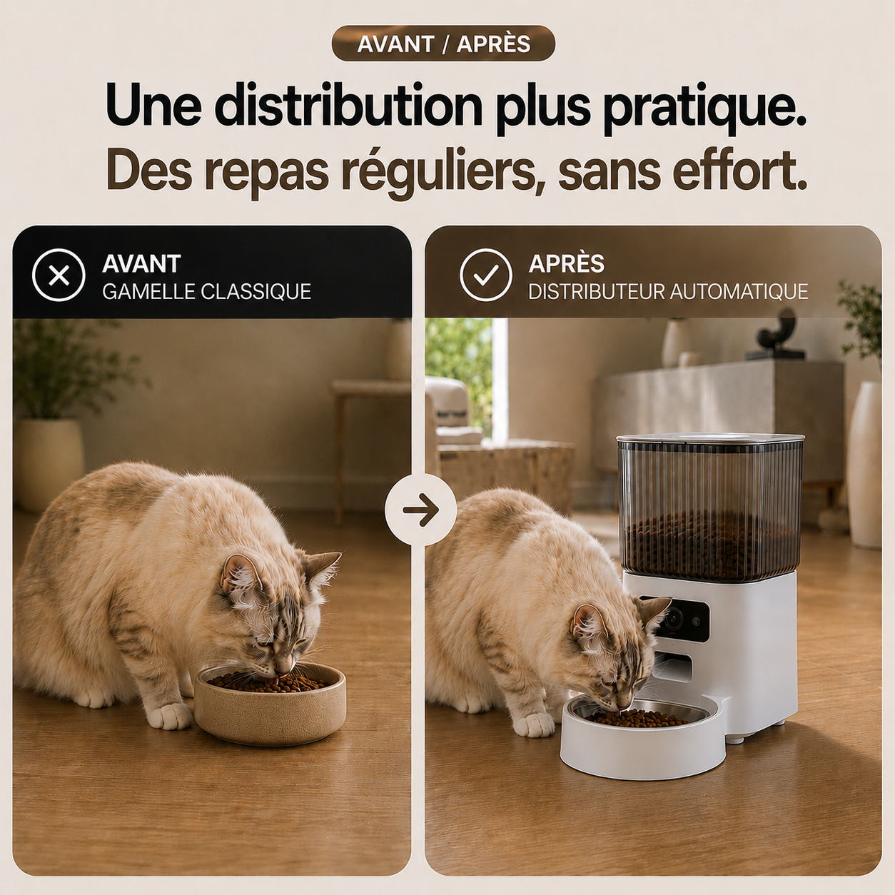 Distributeur Automatique de Croquettes avec Caméra
