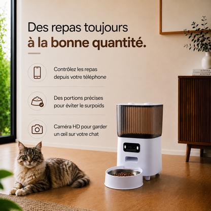 Distributeur Automatique de Croquettes avec Caméra
