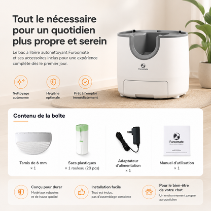 Litière Auto-Nettoyante Furoomate