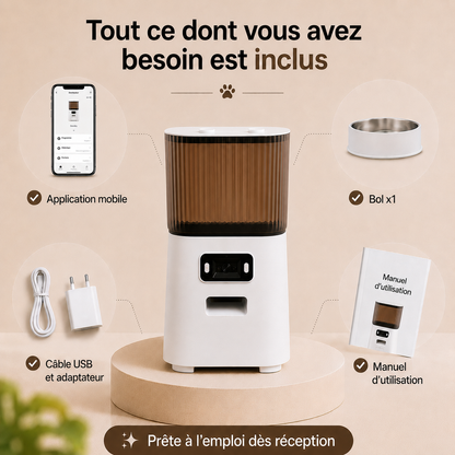 Distributeur Automatique de Croquettes avec Caméra