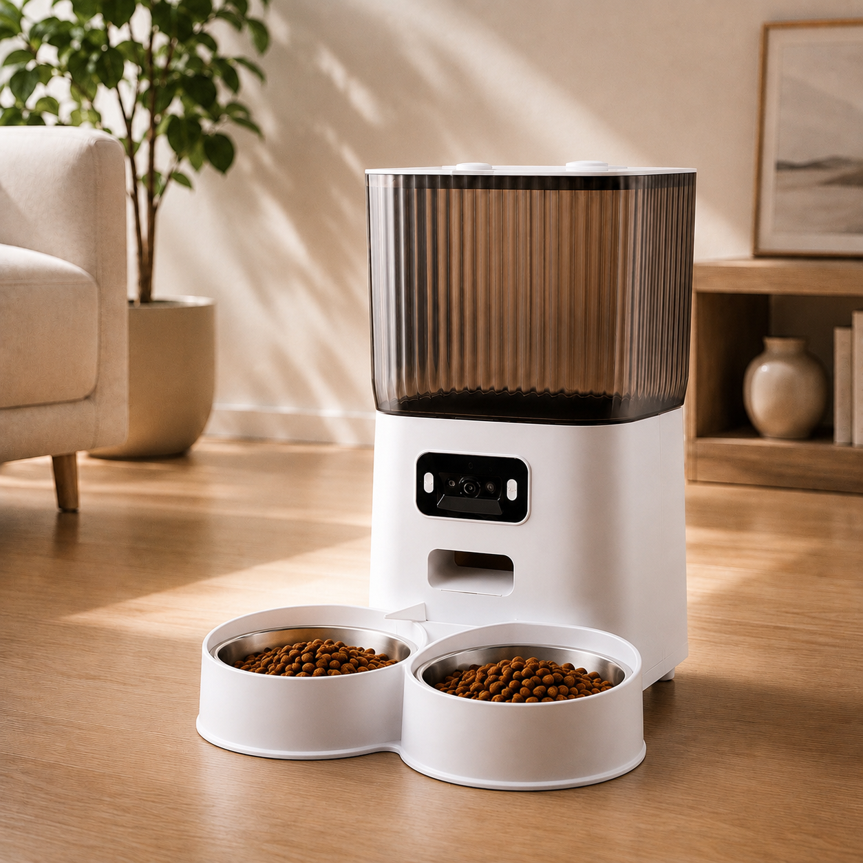 Distributeur Automatique de Croquettes avec Caméra
