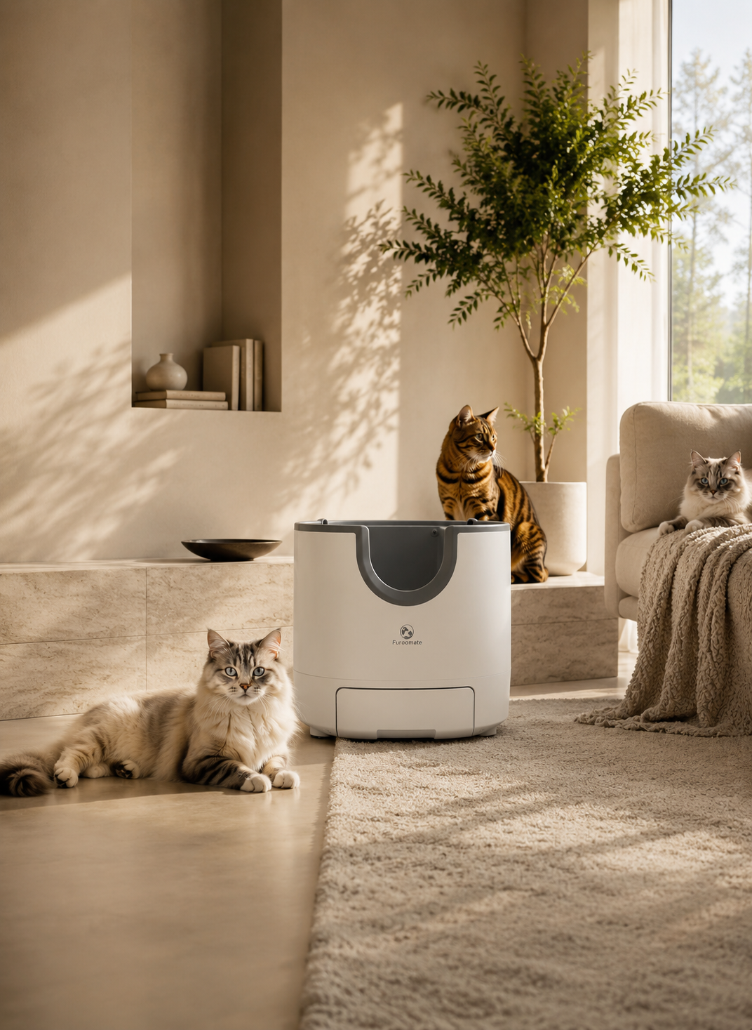 Moins de nettoyage. Plus de temps avec votre chat.